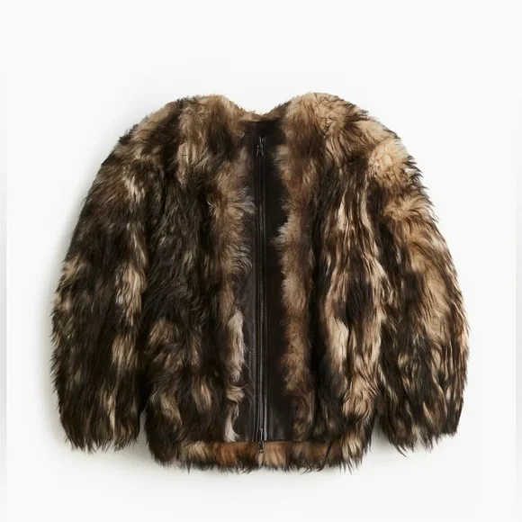 H&M Studio Reversible Shearling Jacket - Picture 4 of 8